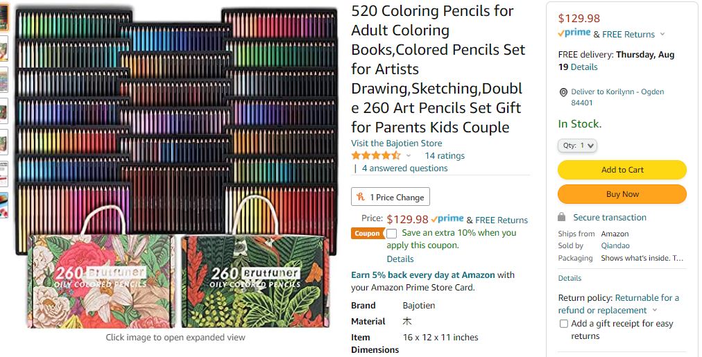 Brutfuner 520 Oily Pencils – Do You Really Need That Many Pencils? –  Colorfully Optimistic